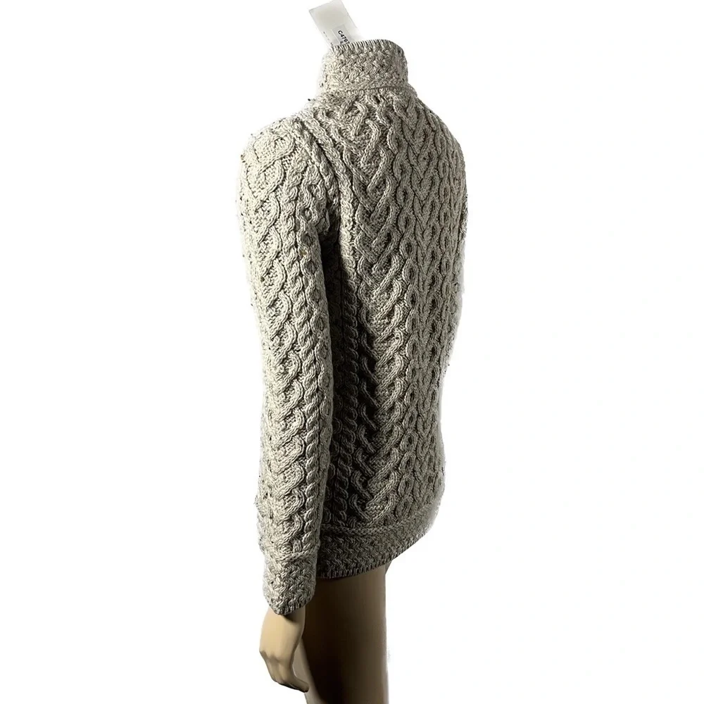 NWT Aran Mor Ireland 100% Merino Cable Knit Sweater - Picture 3 of 16